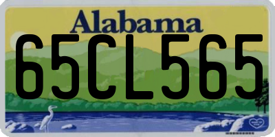 AL license plate 65CL565