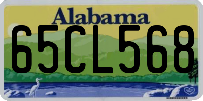 AL license plate 65CL568