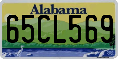 AL license plate 65CL569