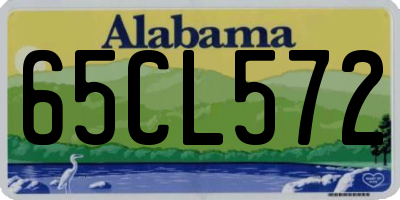 AL license plate 65CL572