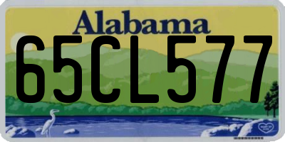 AL license plate 65CL577