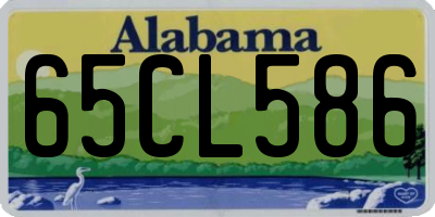 AL license plate 65CL586