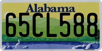 AL license plate 65CL588