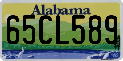 AL license plate 65CL589