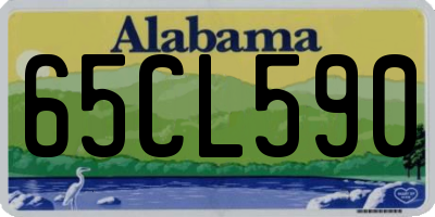 AL license plate 65CL590