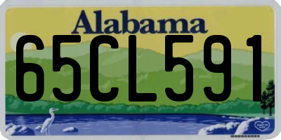 AL license plate 65CL591