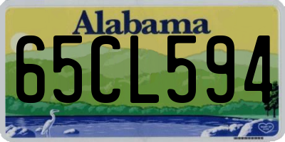 AL license plate 65CL594