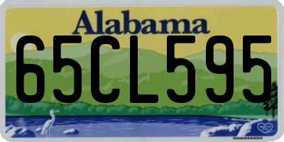 AL license plate 65CL595