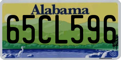 AL license plate 65CL596