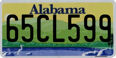 AL license plate 65CL599