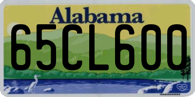 AL license plate 65CL600