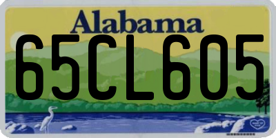 AL license plate 65CL605