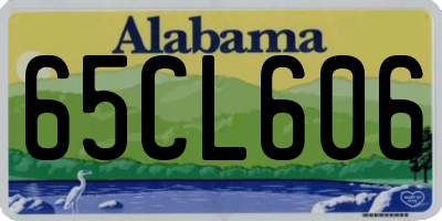 AL license plate 65CL606