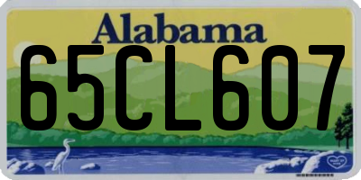 AL license plate 65CL607