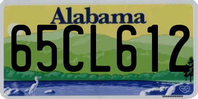 AL license plate 65CL612