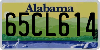 AL license plate 65CL614