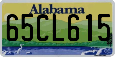 AL license plate 65CL615