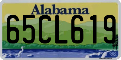 AL license plate 65CL619