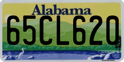 AL license plate 65CL620