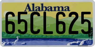 AL license plate 65CL625