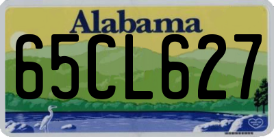 AL license plate 65CL627