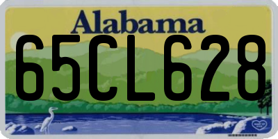 AL license plate 65CL628