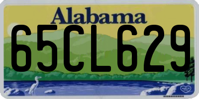 AL license plate 65CL629