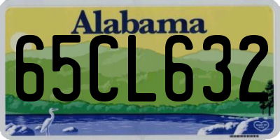 AL license plate 65CL632