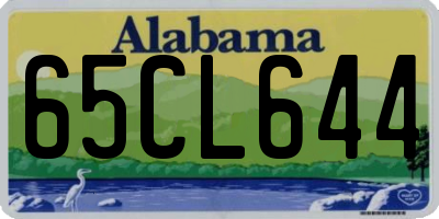 AL license plate 65CL644