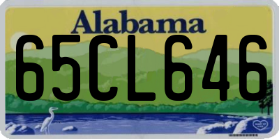 AL license plate 65CL646