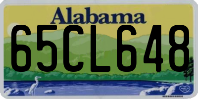 AL license plate 65CL648