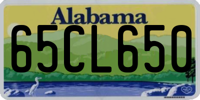 AL license plate 65CL650