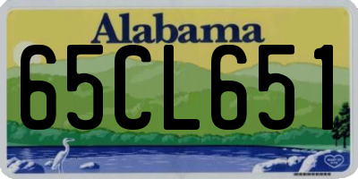 AL license plate 65CL651