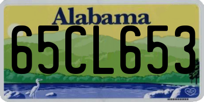 AL license plate 65CL653