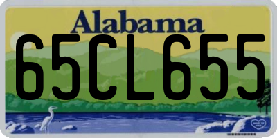 AL license plate 65CL655