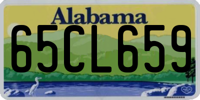 AL license plate 65CL659