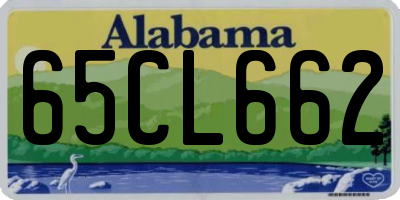 AL license plate 65CL662