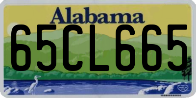 AL license plate 65CL665