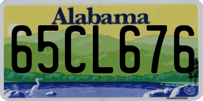 AL license plate 65CL676