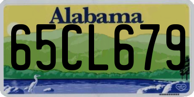 AL license plate 65CL679