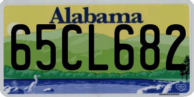 AL license plate 65CL682