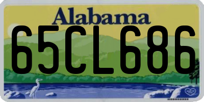 AL license plate 65CL686
