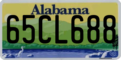 AL license plate 65CL688