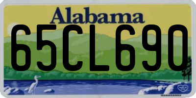AL license plate 65CL690
