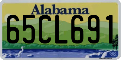 AL license plate 65CL691