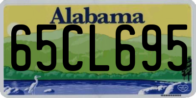 AL license plate 65CL695