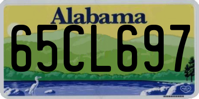 AL license plate 65CL697