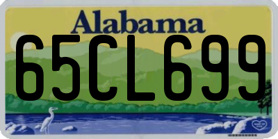 AL license plate 65CL699
