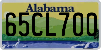 AL license plate 65CL700