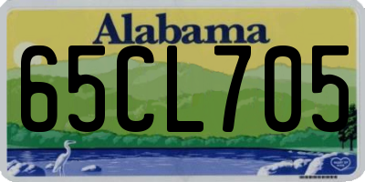 AL license plate 65CL705